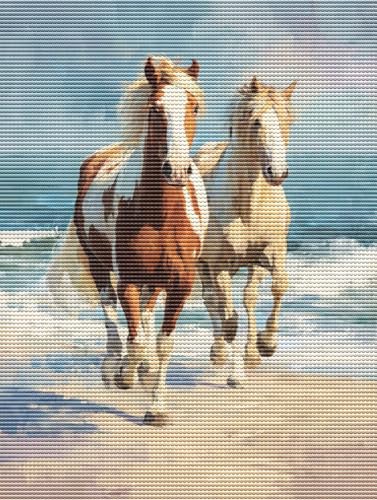 Diamond Painting Adulte Pferde Strand 5D Diamant Painting Erwachsene & Anfänger, DIY Full Drill Diamant Broderie Kit, Home Decor Wandkunst Wohnzimmer Schlafzimmer Büro, Geschenke, 30x40cm D-597 Diamond Painting Adulte Pferde Strand 5D Diamant Painting Erwachsene & Anfänger, DIY Full Drill Diamant Broderie Kit, Home Decor Wandkunst Wohnzimmer Schlafzimmer Büro, Geschenke, 30x40cm D-597 von Liguolnn