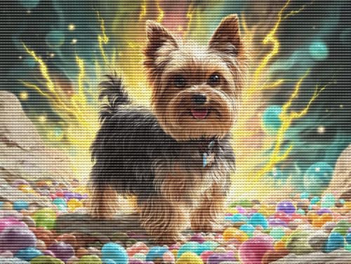Diamond Painting Adulte Tiere Yorkshire Terrier 5D Diamant Painting Erwachsene & Anfänger, DIY Full Drill Diamant Broderie kit, Home Decor Wandkunst Wohnzimmer Schlafzimmer Geschenke 80x110cm D-197 Diamond Painting Adulte Tiere Yorkshire Terrier 5D Diamant Painting Erwachsene & Anfänger, DIY Full Drill Diamant Broderie kit, Home Decor Wandkunst Wohnzimmer Schlafzimmer Geschenke 80x110cm D-197 von Liguolnn