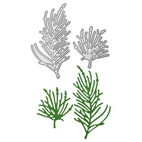 Linkay Stanzschablonen Metall Stanzformen Blumen Silber Schneiden Schablonen für DIY cutting dies Scrapbooking Album, Schneiden Schablonen Papier Karten Sammelalbum Deko (Gras, wie gezeigt) von Lihkay