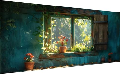 85 x 40cm Groß Diamond Painting XXL, DIY 5D Fenster Diamant Painting Set für Erwachsene, Diamant Painting Bilder Landschaft Kunst Cross Stickerei Malerei, Diamond Painting für Deko Wohnzimmer C_0 85 x 40cm Groß Diamond Painting XXL, DIY 5D Fenster Diamant Painting Set für Erwachsene, Diamant Painting Bilder Landschaft Kunst Cross Stickerei Malerei, Diamond Painting für Deko Wohnzimmer C_0 von Lihogbo