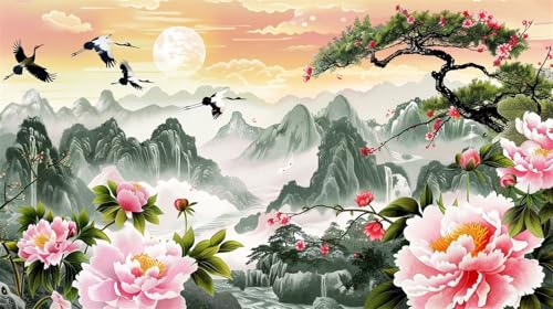 Malen nach Zahlen Erwachsene, DIY Malen nach Zahlen Chinesisch, 55x30cm DIY Landschaft mit Pinsel und Acrylfarben, Set Malen nach Zahlen ab 6 7 8 9 10 11 12 Jahre Mädchen Jungen Teenager für Geschenke Malen nach Zahlen Erwachsene, DIY Malen nach Zahlen Chinesisch, 55x30cm DIY Landschaft mit Pinsel und Acrylfarben, Set Malen nach Zahlen ab 6 7 8 9 10 11 12 Jahre Mädchen Jungen Teenager für Geschenke von Lihogbo