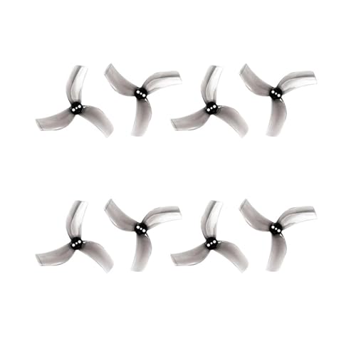 (4CW+4CCW) D63 1,5 mm 5-Blatt/3-Blatt 3 Löcher Propeller CW CCW Passend for 1105-1108 Motor RC FPV Racing Drone(D63 3-Blades Gray) von LiiZZi