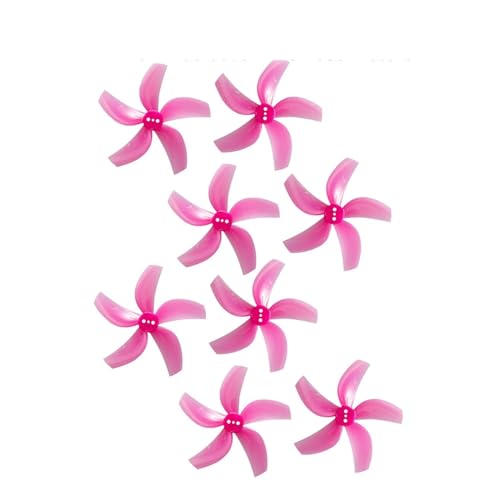 (4CW+4CCW) D63 1,5 mm 5-Blatt/3-Blatt 3 Löcher Propeller CW CCW Passend for 1105-1108 Motor RC FPV Racing Drone(D63 5-Blades Pink) von LiiZZi