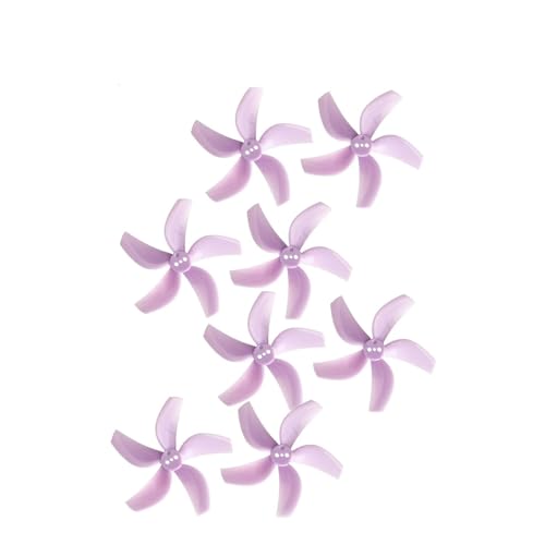(4CW+4CCW) D63 1,5 mm 5-Blatt/3-Blatt 3 Löcher Propeller CW CCW Passend for 1105-1108 Motor RC FPV Racing Drone(D63 5-Blades Purple) von LiiZZi