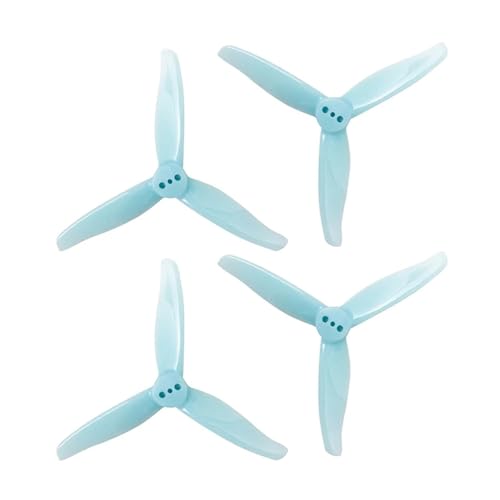 10pairs 3016 Propeller 1,5 m 2mm Loch 3 Zoll 3-Paddel CW CCW FPV Propeller Mini Requisiten fit for 3 Zoll FPV Racing Drone(1.5mm Blue) von LiiZZi