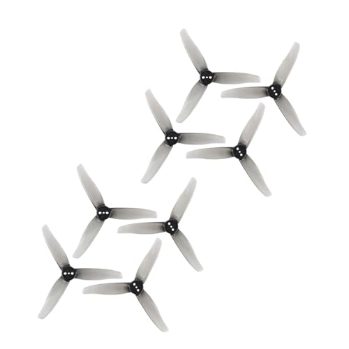 10pairs 3016 Propeller 1,5 m 2mm Loch 3 Zoll 3-Paddel CW CCW FPV Propeller Mini Requisiten fit for 3 Zoll FPV Racing Drone(1.5mm Grey) von LiiZZi