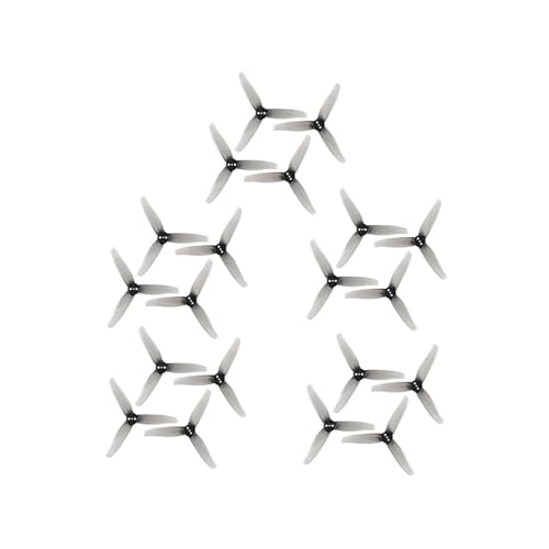 10pairs 3016 Propeller 1,5 m 2mm Loch 3 Zoll 3-Paddel CW CCW FPV Propeller Mini Requisiten fit for 3 Zoll FPV Racing Drone(2mm Grey) von LiiZZi
