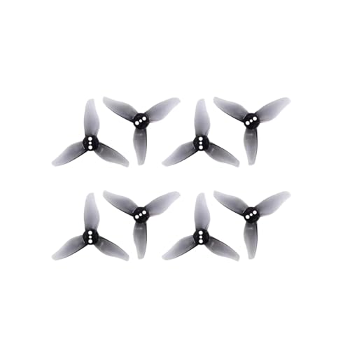 12 Paare (12 Stück im Uhrzeigersinn + 12 Stück gegen den Uhrzeigersinn) 2023S 2 x 2,3 2 Zoll 3-Blatt-Propeller mit 3 Löchern passend for 1105-1108 Motor RC Drone(2023 Gray 1.5mm) von LiiZZi