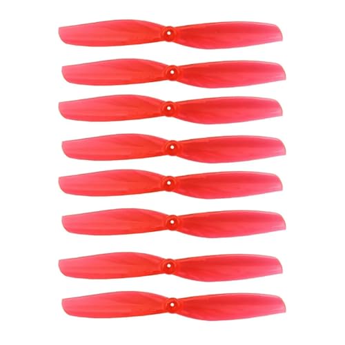 12Pairs 24PCS 65mmS 65mm 2 Paddel 1mm Loch Propeller Fit for RC Drone FPV Racing Zahnstocher Rahmen(Red 1.5MM Hole) von LiiZZi