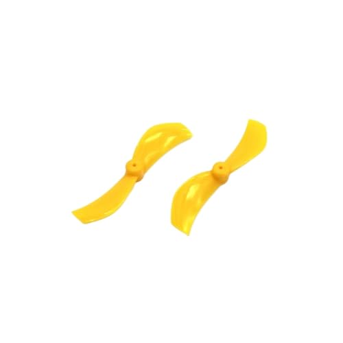16Parirs 40MM 1610 2-Blatt PC Propeller 1mm 1,5mm Loch Fit for RC FPV Racing Freestyle Tinywhoop Drohnen Ersatz Ersatz(16Pairs 1mm Yellow) von LiiZZi