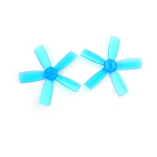 2 Paar 2035 Propeller 2 Zoll 50,8 mm PC-Requisiten 5-Paddel CW CCW Paddel 1,5 mm Loch passend for bürstenlose FPV-Renndrohne im Innenbereich Quadcopter(Blue) von LiiZZi