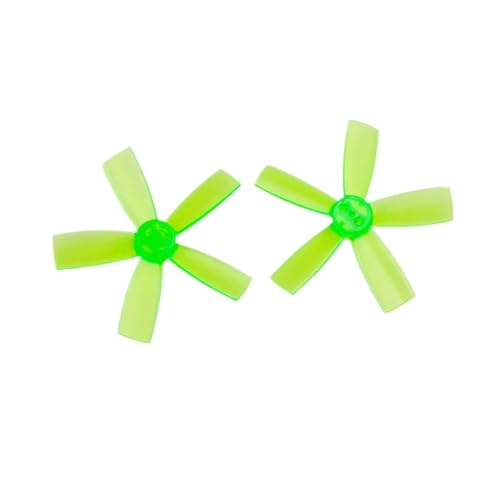 2 Paar 2035 Propeller 2 Zoll 50,8 mm PC-Requisiten 5-Paddel CW CCW Paddel 1,5 mm Loch passend for bürstenlose FPV-Renndrohne im Innenbereich Quadcopter(Green) von LiiZZi
