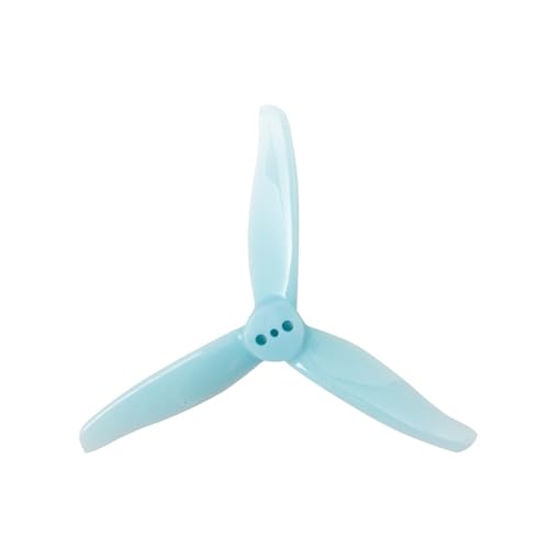 2 Paare/4 Stück 3016 Propeller 1,5 m 2 mm Loch 3 Zoll 3-Blatt CW CCW FPV Propeller Mini-Requisiten Passend for 3 Zoll FPV Racing Drone(1.5mm Blue) von LiiZZi