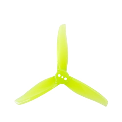 2 Paare/4 Stück 3016 Propeller 1,5 m 2 mm Loch 3 Zoll 3-Blatt CW CCW FPV Propeller Mini-Requisiten Passend for 3 Zoll FPV Racing Drone(2mm Yellow) von LiiZZi