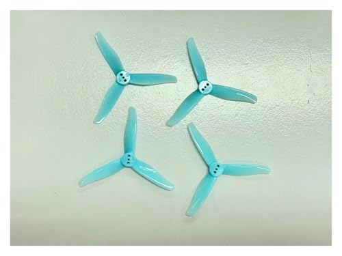 2 Paare/4 Stück 3016 Propeller 1,5 m 2 mm Loch 3 Zoll 3-Blatt CW CCW FPV Propeller Mini-Requisiten Passend for 3 Zoll FPV Racing Drone(Blue 2mm) von LiiZZi