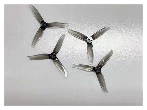 2 Paare/4 Stück 3016 Propeller 1,5 m 2 mm Loch 3 Zoll 3-Blatt CW CCW FPV Propeller Mini-Requisiten Passend for 3 Zoll FPV Racing Drone(Clear Gray 1.5mm) von LiiZZi