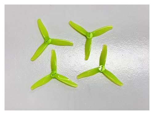 2 Paare/4 Stück 3016 Propeller 1,5 m 2 mm Loch 3 Zoll 3-Blatt CW CCW FPV Propeller Mini-Requisiten Passend for 3 Zoll FPV Racing Drone(Yellow 2mm) von LiiZZi