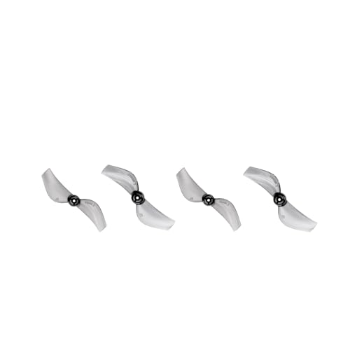2 Paare/4 Stück 35 mm Propeller 1 mm Loch 1,38 Zoll 2-Blatt CW CCW FPV Propeller Mini Requisiten passend for FPV Racing Drone im Innenbereich(4Pair Gray) von LiiZZi