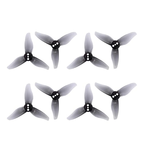 2023 2x2,3 2 Zoll 3-Blatt CW CCW Propeller 1 Loch / 3 Löcher Passend for 1105-1108 Motor RC Drone FPV Racing Zahnstocher(2023 1.5mm Gray) von LiiZZi