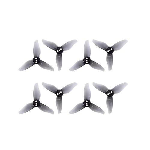 20CW + 20CCW 2023s 2023 2x2,3 2 Zoll 3-Blatt-Propeller 3 Löcher Passend for 1105-1108 Motor RC Drone FPV Zahnstocher(2023 1.5mm Gray) von LiiZZi
