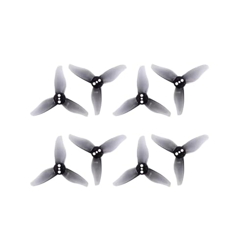 20CW + 20CCW 2023s 2023 2x2,3 2 Zoll 3-Blatt-Propeller 3 Löcher Passend for 1105-1108 Motor RC Drone FPV Zahnstocher(2023 1mm Gray) von LiiZZi