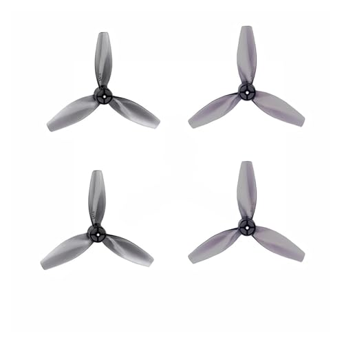 2412 61 mm 3-Blatt-Propeller CW CCW FPV 1,2 mm Loch Requisiten passend for Toothpick FPV RC Drone 8520 Bürstenmotor(4Pairs Gray) von LiiZZi