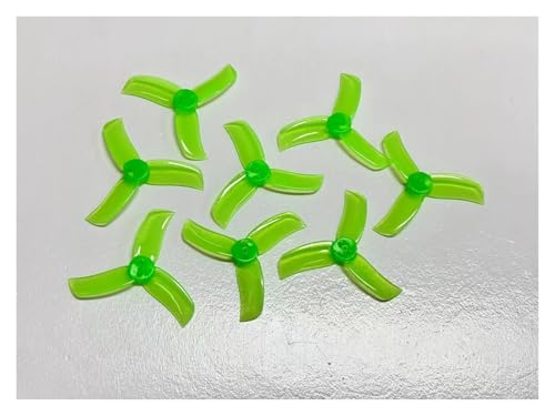 3 Löcher 3 Farben 2040 2.0x4.0 FPV PC 3 Propeller Prop Fit for CW CCW Welle durch den Maschinenmotor 1104-1105(Green) von LiiZZi
