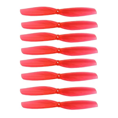 65 mm 65 mm 2-Blatt 1 mm Loch / 1,5 mm Loch CW CCW PC Propeller passend for RC Drone FPV Racing Zahnstocherrahmen(Red 1.5MM Hole) von LiiZZi