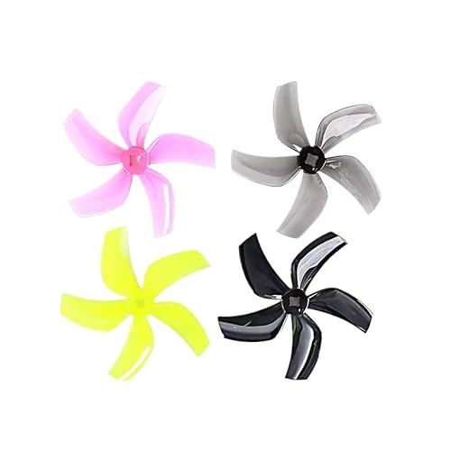 D76 76 mm D63 63 MM CW CCW 3 Zoll 5-Blatt 5 mm/1,5 mm 3 Löcher FPV Propeller passend for RC 3 Zoll Kanaldrohne FPV Racing Drohne(D76 Mix Color 5MM) von LiiZZi