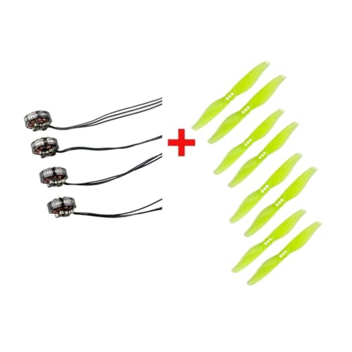 Modell EX1404 2750KV 3500KV 4800KV Bürstenloser Motor 1,5-mm-Welle Passend for 4024 2-Blatt-Propeller mit 1,5-mm-Loch(4PC 4800KV 3018 Prop) von LiiZZi