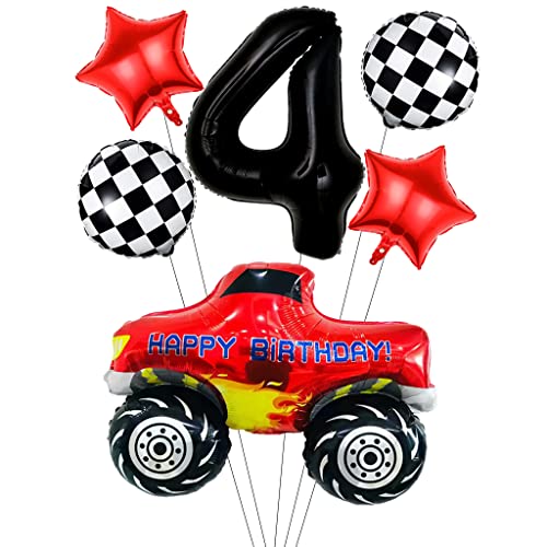 Liitata Rennwagen Luftballon Set Rennauto 4. Kinder Geburtstag Deko Zahl 4 Folienballon Schwarz Großes Rennwagen Luftballons Zielflagge Ballon Stern Ballon für Junge Geburtstag Party Motto Party Deko Liitata Rennwagen Luftballon Set Rennauto 4. Kinder Geburtstag Deko Zahl 4 Folienballon Schwarz Großes Rennwagen Luftballons Zielflagge Ballon Stern Ballon für Junge Geburtstag Party Motto Party Deko von Liitata