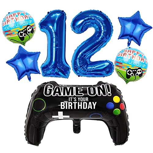 Liitata Videospiel 12. Geburtstag Deko Jungen Gamer Geburtstag Party Deko Zahl 12 Folienballon Blau Großes Gamecontroller Luftballon Stern Ballon für Kinder Junge Geburtstag Motto Party Deko Liitata Videospiel 12. Geburtstag Deko Jungen Gamer Geburtstag Party Deko Zahl 12 Folienballon Blau Großes Gamecontroller Luftballon Stern Ballon für Kinder Junge Geburtstag Motto Party Deko von Liitata