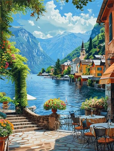 5D Diamond Painting Erwachsene Landschaft, Diamant Painting Bilder Stadt Set, Diamant Malerei Strass Stickerei Malerei Painting Set für Erwachsene, Diamond Painting Kinder, Wanddeko Wohnzimmer 40x50cm 5D Diamond Painting Erwachsene Landschaft, Diamant Painting Bilder Stadt Set, Diamant Malerei Strass Stickerei Malerei Painting Set für Erwachsene, Diamond Painting Kinder, Wanddeko Wohnzimmer 40x50cm von Lijahoo