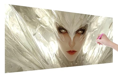 Diamond Painting Erwachsene, Engel Diamant Painting Bilder Set für Anfänger (70x30cm), 5D DIY Crystal Kunst Strass Stickerei Frau Diamant Malerei Kits, Bastelset Erwachsene für Home Wanddeko, X-80 von Lijahoo