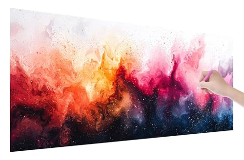 Diamond Painting Erwachsene, Farbe Diamant Painting Bilder Set für Anfänger (100x40cm), 5D DIY Crystal Kunst Strass Stickerei Abstrakt Diamant Malerei Kits, Bastelset Erwachsene für Home Wanddeko C-37 von Lijahoo