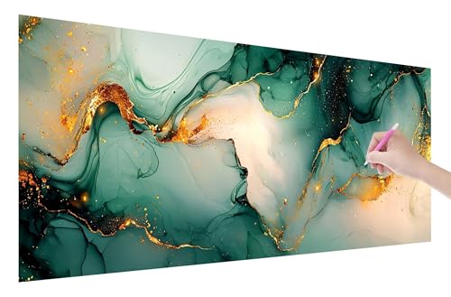 Diamond Painting Erwachsene, Marmor Diamant Painting Bilder Set für Anfänger (120x50cm), 5D DIY Crystal Kunst Strass Stickerei Abstrakt Diamant Malerei Kits, Bastelset Erwachsene für Wanddeko X-68 von Lijahoo