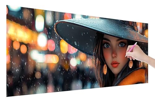 Diamond Painting Erwachsene, Mode Diamant Painting Bilder Set für Anfänger (250x100cm), 5D DIY Crystal Kunst Strass Stickerei Frau Diamant Malerei Kits, Bastelset Erwachsene für Home Wanddeko, C-79 von Lijahoo