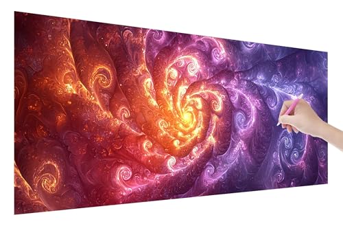 Diamond Painting Erwachsene, Strudel Diamant Painting Bilder Set für Anfänger (120x50cm), 5D DIY Crystal Kunst Strass Stickerei Farbe Diamant Malerei Kits, Bastelset Erwachsene für Home Wanddeko, C-92 von Lijahoo