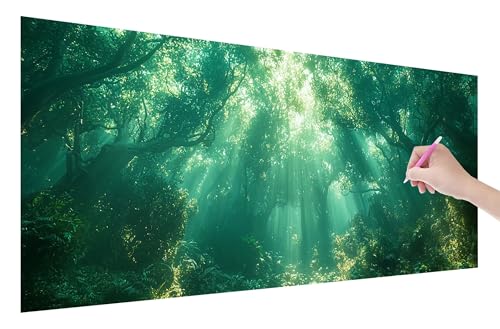 Diamond Painting Grün, 5D DIY Diamant Painting Bilder Wald 70x30cm, Diamant Malerei Cross Stitch Stickerei Erwachsene Groß XXL, Basteln Erwachsene Set für Geschenke und Wand Deko Wohnzimmer, C-67 von Lijahoo