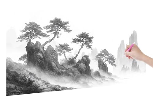 Diamond Painting Japan, 5D DIY Diamant Painting Bilder Berg 150x60cm, Diamant Malerei Cross Stitch Stickerei Erwachsene Groß XXL, Basteln Erwachsene Set für Geschenke und Wand Deko Wohnzimmer, C-38 von Lijahoo
