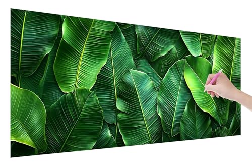 Diamond Painting Tropisch, 5D DIY Diamant Painting Bilder Blätter 250x100cm, Diamant Malerei Cross Stitch Stickerei Erwachsene Groß XXL, Basteln Erwachsene Set für Geschenke und Zimmer Wand Deko, V-0 von Lijahoo