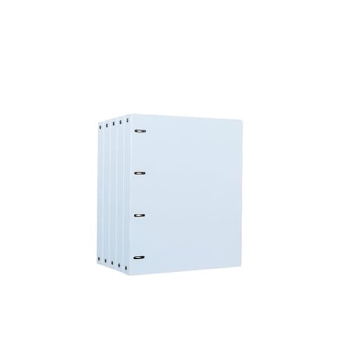 büro ordner 5 Stück A4 Perforierte Ordner PP Vier-Loch Loseblatt-Ordner Informationsdatei-Organizer for Schule, Büro ordner(Blue) von Lijiaxiuyc-101