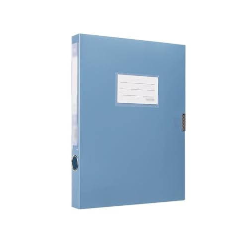 büro ordner A4-Datei-Archivbox, 35 mm, große Kapazität, Vertragsordner, Bürobedarf, Datenspeicherbox ordner(Blue) von Lijiaxiuyc-101