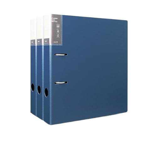 büro ordner A4 Perforierte Aktenmappe 2-Loch Datenblatt Abnehmbare Archiv-Aufbewahrungsmappe 3 Stück ordner(Blue) von Lijiaxiuyc-101