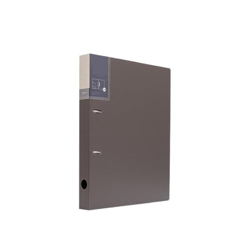 büro ordner A4 Perforierter Loseblattordner PP Zweiloch-Aktenordner Archivinformations-Organizer-Broschüre ordner(Grigio) von Lijiaxiuyc-101