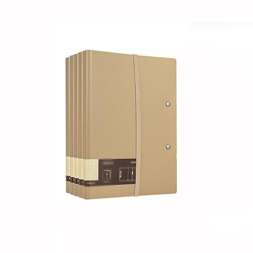 büro ordner Faltbarer Ordner, A5/A4, multifunktionaler horizontaler Schreibblock, Ordner zur Organisation von Geschäftsinformationen, 5 Stück ordner(Bruin) von Lijiaxiuyc-101