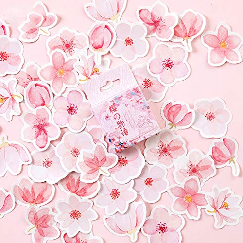 Lijun 45pcs/Box Cherry Blossoms Stationery Stickers Sealing Label Travel Sticker DIY Scrapbooking Diary Planner Albums Decoration von Lijun
