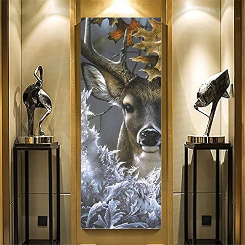 Likixin 5D DIY Diamant Painting Bilder groß,Tier Hirsch Diamond Painting Set Vollbohrer,Diamant Malerei Erwachsene & Kinder Crystal Strass Stickerei Cross Stickerei Home Dekoration 50x150cm/20x59in von Likixin