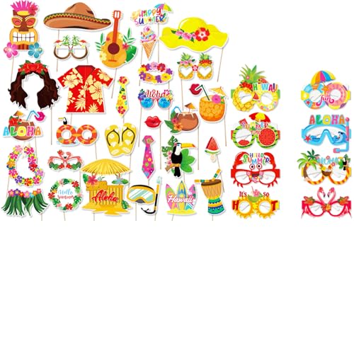 LilaLemon Party-Dekorationen, Brille, lustige Hawaii-Papierbrille LilaLemon Party-Dekorationen, Brille, lustige Hawaii-Papierbrille von LilaLemon