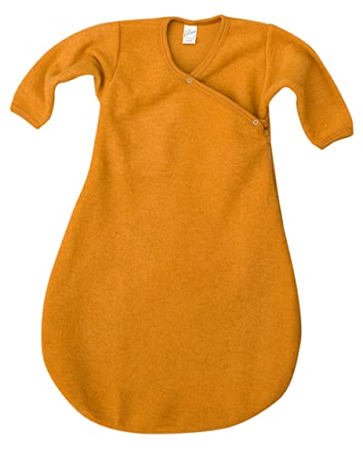 Lilano, Merino Wickelsach mit 2-Wege Reißverschluss Uni, 100% Wolle (kbT) (Curry, 62-68) von Lilano